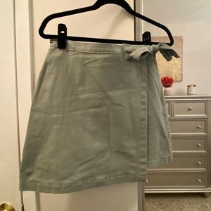 Hunter / Khaki Green Wrap Skirt